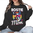 Boston Terrier Bostie Dog Breed Pet Bostie Mom Women Crewneck Sweatshirt, Mom Gifts, Boston Terrier Mom Gifts, trending gift