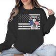 Boston Terrier Dog 4th Of July US American Flag Patriotic Women Crewneck Sweatshirt, Patriotic Boston Terrier Gifts, American Boston Terrier Gifts, Boston Terrier 4th Of July Gifts, trending gift