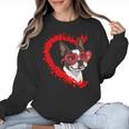 Boston Terrier Dog Mom Dad Valentine’s Day Pet Lover For Men Women Kids Women Crewneck Sweatshirt, Mom Gifts, Boston Terrier Dad Gifts, Boston Terrier Mom Gifts, trending gift