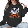Boston Terrier Ghost Boo Halloween Kids Women Crewneck Sweatshirt, Boston Terrier Ghost Gifts, Boston Terrier Halloween Gifts, trending gift