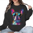 Boston Terrier Lovers Pop Art Boston Terrier Women Crewneck Sweatshirt, trending gift