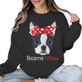 Boston Terrier Mom Bostie Women Girls Women Crewneck Sweatshirt, Mom Gifts, Boston Terrier Mom Gifts, trending gift