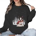 Boston Terrier In The Snow Merry Christmas Winter Women Crewneck Sweatshirt, Boston Terrier Christmas Gifts, trending gift