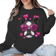 Boston Terrier Valentines Day Shirt Heart Dog Lover Women Crewneck Sweatshirt, trending gift