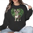 Cute Boston Terrier Shamrock St Patrick's Day Dog Lover Men Women Kids Women Crewneck Sweatshirt, trending gift