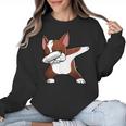 Dabbing Red Boston Terrier Dab Dance Dog Men Women Kids Women Crewneck Sweatshirt, trending gift