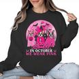 Ghost And Witch Boston Terrier Dog In October We Wear Pink Women Crewneck Sweatshirt, Boston Terrier Ghost Gifts, trending gift