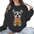 Halloween Dog Boston Terrier Mummy Costume Men Women Kids Women Crewneck Sweatshirt, Boston Terrier Halloween Gifts, trending gift