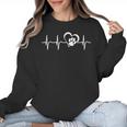 Heartbeat Dog Paw Women Crewneck Sweatshirt, trending gift