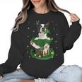 St Patrick's Day Leprechaun Boston Terrier Dog Shamrock For Men Women Kids Women Crewneck Sweatshirt, trending gift