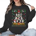 Ugly Sweater Christmas Tree Boston Terrier Dog Xmas Pajama Women Crewneck Sweatshirt, Boston Terrier Christmas Gifts, trending gift