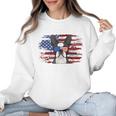 Boston Terrier Dad American Flag 4th Of July Dog Fathers Day Women Crewneck Sweatshirt, Boston Terrier Dad Gifts, American Boston Terrier Gifts, Boston Terrier 4th Of July Gifts, trending gift