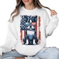 Boston Terrier Dog American USA US Flag Pets Vintage Outfit Women Crewneck Sweatshirt, American Boston Terrier Gifts, trending gift
