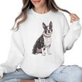 Boston Terrier Dog Dad Boston Terrier Dog Lovers Women Crewneck Sweatshirt, Boston Terrier Dad Gifts, trending gift