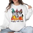 Boston Terrier Dog Lover Fall Ya'Ll Halloween Costume Men Women Women Crewneck Sweatshirt, Boston Terrier Halloween Gifts, trending gift