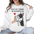 Boston Terrier Grandma Mother's Day Dog Mom Women Crewneck Sweatshirt, Mom Gifts, Boston Terrier Mom Gifts, trending gift