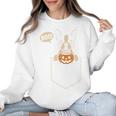 Boston Terrier Halloween Cute Bostie Dog Pocket Boo Women Crewneck Sweatshirt, Boston Terrier Halloween Gifts, trending gift