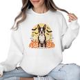 Boston Terrier Halloween Dog Lover Pumpkin Costume Women Crewneck Sweatshirt, Boston Terrier Halloween Gifts, trending gift