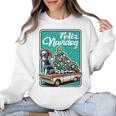 Boston Terrier Merry Christmas Tree Truck Dog X-Mas Women Crewneck Sweatshirt, Boston Terrier Christmas Gifts, trending gift