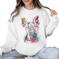 Boston Terrier Splash Women Crewneck Sweatshirt, trending gift