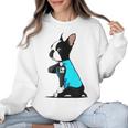 Boston Terrier Tattoos I Love Mom Women Crewneck Sweatshirt, Mom Gifts, Boston Terrier Mom Gifts, trending gift