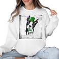 Cool Saint Patrick's Boston Terrier T Shirt For Dogs Lovers Women Crewneck Sweatshirt, trending gift