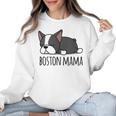 Cute Boston Terrier Boston Mama Women Crewneck Sweatshirt, trending gift