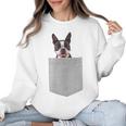 Dog In Your Pocket Boston Terrier For Men Women Girls Kids Women Crewneck Sweatshirt, trending gift