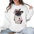 Girls I Heart Mom Love Mama Boston Terrier Dog Lover Women Crewneck Sweatshirt, Mom Gifts, Boston Terrier Mom Gifts, trending gift