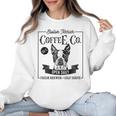Retro Boston Terrier Coffee Dog Mom Coffee Lover Women Crewneck Sweatshirt, Mom Gifts, Boston Terrier Mom Gifts, trending gift