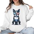USA Flag Boston Terrier Best Dog Mom Ever 2025 Women Crewneck Sweatshirt, Mom Gifts, Boston Terrier Mom Gifts, trending gift