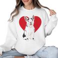 Valentine's Day Boston Terrier Lover Women Crewneck Sweatshirt, trending gift