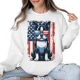 Vintage Boston Terrier Dog American US USA Flag Pets Dogs Women Crewneck Sweatshirt, American Boston Terrier Gifts, trending gift