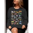 Alphabet Vehicles ABCs Learning Teachers Kids Boys Girls Women Crewneck Sweatshirt, funny gift