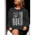 Best Boston Terrier Dog Mom Ever USA Flag For Men Women Kids Women Crewneck Sweatshirt, Boston Terrier Mom Sweatshirts, funny gift