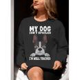 Boston Terrier American Gentleman Dog Lover I'm Well Trained Women Crewneck Sweatshirt, American Boston Terrier Sweatshirts, funny gift