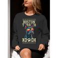 Boston Terrier Dad Boston Bull Bostie Dog Women Crewneck Sweatshirt, Boston Terrier Dad Sweatshirts, funny gift