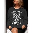 Boston Terrier Dad Boston Terrier Women Crewneck Sweatshirt, Boston Terrier Dad Sweatshirts, funny gift