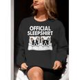 Boston Terrier Dog Official Sleep Pajamas Nightgown Women Crewneck Sweatshirt, funny gift