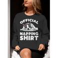 Boston Terrier Dog Official Sleeping Shirt Men Women Kids Women Crewneck Sweatshirt, funny gift