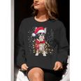 Boston Terrier Dog Ugly Christmas Dog Xmas For Men Women Kids Women Crewneck Sweatshirt, Boston Terrier Christmas Sweatshirts, funny gift