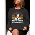 Boston Terrier Grandpa Dog Owner Boston Terrier Women Crewneck Sweatshirt, funny gift