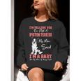 Boston Terrier Mom American Gentleman Dog Lover Mother's Day Women Crewneck Sweatshirt, Boston Terrier Mom Sweatshirts, American Boston Terrier Sweatshirts, funny gift