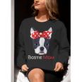 Boston Terrier Mom Bostie Women Girls Women Crewneck Sweatshirt, Boston Terrier Mom Sweatshirts, funny gift