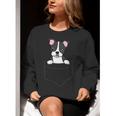 Boston Terrier In The Pocket Cute Pocket Boston Terrier Women Crewneck Sweatshirt, funny gift