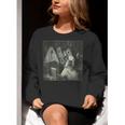 Boston Terrier Selfie With Ghosts Halloween Dog Lover Women Crewneck Sweatshirt, Boston Terrier Halloween Sweatshirts, funny gift