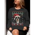 Boston Terrier Ugly Christmas Sweater Xmas For Adults Kids Women Crewneck Sweatshirt, Boston Terrier Christmas Sweatshirts, funny gift