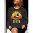 Boston Terrier Never Underestimate a Girl With a Bostie Women Crewneck Sweatshirt, funny gift
