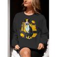 Boston Terrier s Mid-Century Modern Art s Street Grunge Women Crewneck Sweatshirt, funny gift