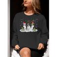 Christmas Boston Terrier Santa Dog Lover Women Crewneck Sweatshirt, Boston Terrier Christmas Sweatshirts, funny gift